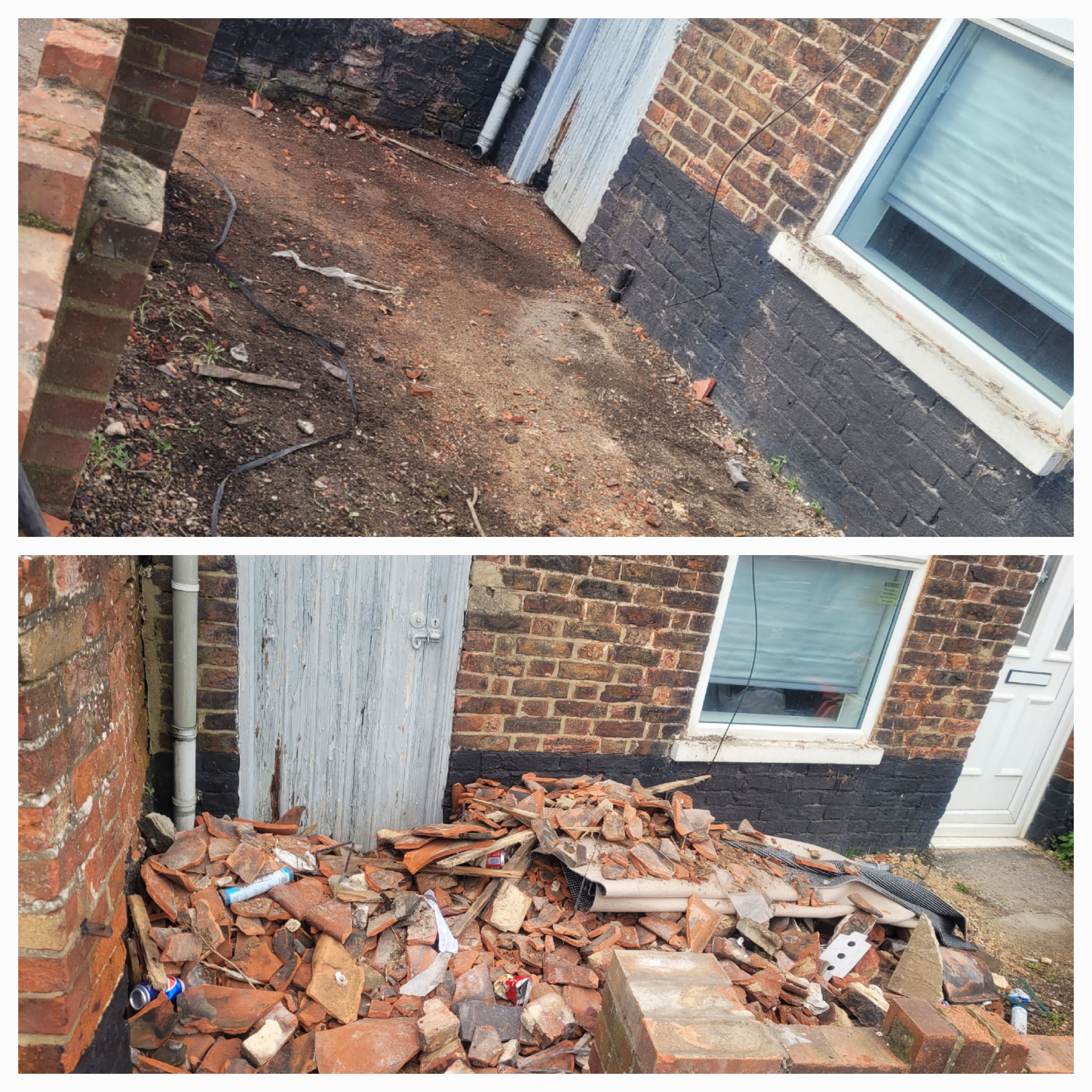 Building Rubble Removal - Before and After